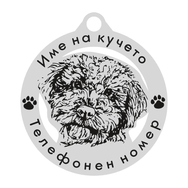 Лагото кучешки медальон