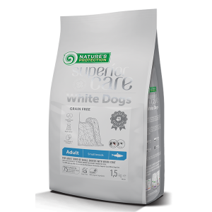 White dogs Grain Free With Herring Adult Small Breed храна за кучета